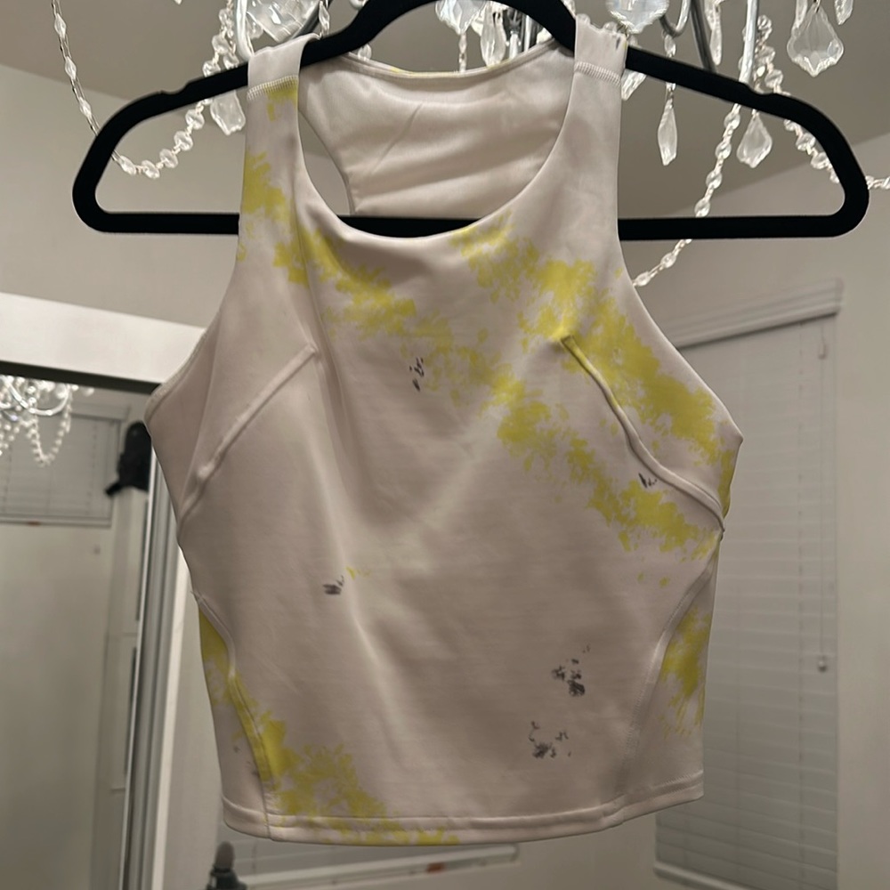 White tennis lululemon bra top size 6